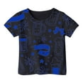 thumbnail image 1 of Chemises pour Filles Imprimé Manches Courtes Chemises pour Filles Hauts d'Été Filles Col Rond Hauts Filles 2-3 Ans Mode Filles, 1 of 4