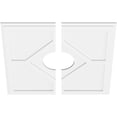 thumbnail image 2 of 28"OD x 7"ID x 9 3/4"C x 1"P Embry Architectural Grade PVC Contemporary Ceiling Medallion, Two Piece, 2 of 11