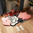 thumbnail image 4 of SLYNSHome Rose Bath Mat for Bathroom Valentine's Day Decoration Non Slip Rose Flower Shaped Bathtub Rug Shower Rugs Small Area Rug, 4 of 6