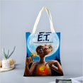 thumbnail image 2 of E.T., el Extraterrestre Bolso de tela con estampado de lienzo para mujer, bolsa de compras reutilizable y estética, con cremallera interior, regalo para mujer, 35 × 40 cm., 2 of 6