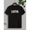 thumbnail image 2 of Camiseta de verano de manga corta con cuello redondo y estampado para adultos, hombres, mujeres, adolescentes, jóvenes., 2 of 6