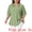 Green, variant on Women's Plus Ruffled Trim V Neck Puff Sleeve Top 4X Black