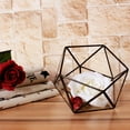 thumbnail image 3 of Unique Geometric Glass Planter Container Landscape Decoration for Succulents Moss Fern Plants, 3 of 5