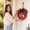 Red, variant on Bless This Home Wooden Door Hanger, 12 Inch Welcome Sign with Plaid Bow, Farmhouse Front Door Decor, Inspirational Housewarming Gift