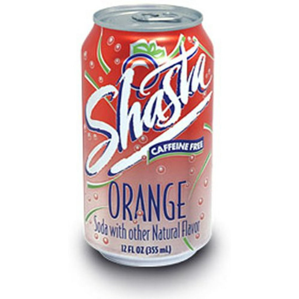 Shasta Orange Soda Pop drink, 12-Ounce Cans (Pack of 24) - Walmart.com ...