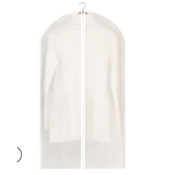 clear plastic garment bags