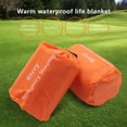 thumbnail image 5 of 12-Pack Emergency Sleeping Bag Thermal Waterproof Survival Blanket for Outdoor Camping Hiking, 5 of 10