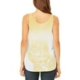 thumbnail image 2 of Ombre Oahu Yellow Hibiscus Flowers Juniors Flowy Side Slit Tank Top Multi 2XL, 2 of 2
