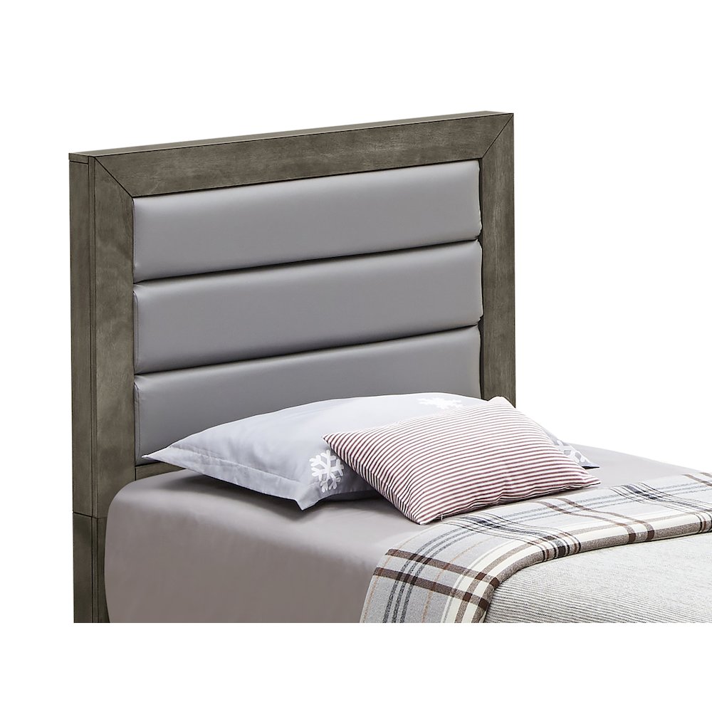 Glory Furniture Burlington Twin Bed in Gray Color