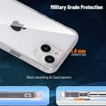 thumbnail image 5 of for iPhone 14 Case, Crystal Clear Shockproof Phone Case for iPhone 14 (6.1 inches), Support Wireless Charging, 5 of 14