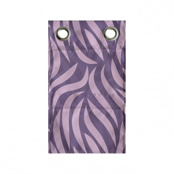 Abstract Hanging Pocket Organizer, Continuous Bicolour Style Tropical Jungle Pattern in Tones Print, Printed Polyester Storage Bag with Pockets, 9" x 27", Pale Pink Pale Purple