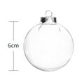 thumbnail image 6 of Mosey 6/12Pcs Fillable Christmas Balls with Lanyard Shatterproof Transparent DIY Plastic Hanging Decoration Xmas Tree Pendants, 6 of 8