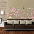 thumbnail image 3 of Idea4wall 4pcs Chinese Style Floral Peel and Stick Wallpaper Removable Wall Murals Large Wall Stickers for Home Decoration, 66"x24", 3 of 5