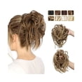 thumbnail image 1 of Messy Bun Hair Scrunchie Tousled Updo Hair Extensions Elastic Band Curly Wavy Hair Piece Synthetic Chignon, 1 of 7