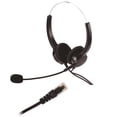 thumbnail image 1 of facefd Wired Call Center Headphones PC Headset with Noise Cancelling Microphone, 1 of 6