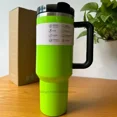 thumbnail image 3 of 2025 alça tampa de palha aço inoxidável 30oz/40oz caneca de carro isolada a vácuo parede dupla térmica copo de viagem gelado, 3 of 5