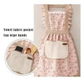 thumbnail image 5 of Oimcto Apron,Women'S Apron Kitchen Apron with Pocket Printed Cotton Canvas Aprons for Women Cooking Grill Baking Apron Kitchen Cooking Home Use Oil Prevention Work Cover Wo, 5 of 8