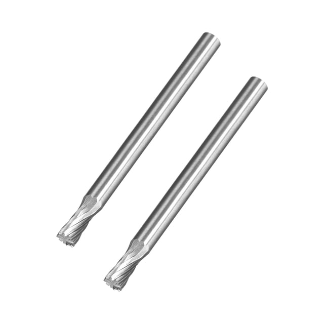 Fresas de carburo, fresas rotativas de corte simple, forma cilíndrica, fresas de corte, vástago de 1/8", cabeza de 5 mm para bits de amoladora de matriz
