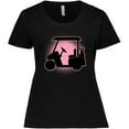 thumbnail image 3 of Inktastic Golfing Girls Golf Cart Women's Plus Size T-Shirt, 3 of 5