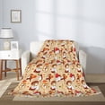 thumbnail image 2 of Sigee Guinea Pigs And Mushrooms for Flannel Blanket - Ultra-Soft, Warm and Cozy, Perfect for Couch, Bed, or Travel-60"x50", 2 of 6