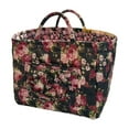 thumbnail image 2 of Floral Print Fabric Storage Basket - Versatile Home Organizer for Living Room, Bathroom & Bedroom, Ideal for Clothing & Household Items, 2 of 5