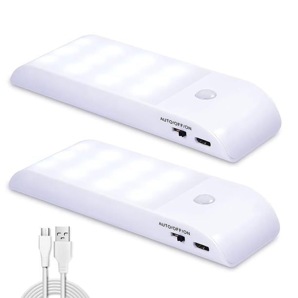 Bearachild El armario enciende la luz magnética del sensor de movimiento para el cabecero del pasillo del pasillo del sótano del armario Iluminación y accesorios blanco No.02 Bearachild HA026403-02
