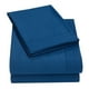 thumbnail image 3 of Juego de cama Lujoso Vhermosa tamaño king azul con sábanas suaves y cubrecamas de 4 piezas con bolsillos profundos, 3 of 8