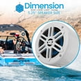 thumbnail image 3 of 5.25’’ Waterproof Rated Off-Road Speakers - 2-Way Marine Box Speaker System (White), 3 of 7