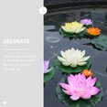 thumbnail image 3 of 2 Pcs Feuilles de Lotus Artificielles Fontaine de Jardin Simulation Feuille de Lotus, 3 of 9