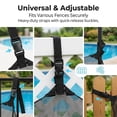 thumbnail image 2 of NOGIS Pool Floats Storage Bag, Foldable Swimming Pool Hanging Mesh Organizer for Balls,Floats,Water Inflatable Toys and Other Pool Accessories (Black), 2 of 7