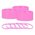 thumbnail image 1 of Uxcell 24 Piezas Pulseras de Goma, Pulseras de Silicona de Color Sólido para Deporte/Ejercicio/Baloncesto Hombres Mujeres Adolescentes [Rosa], 1 of 6