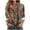 zm-Brown, variant on Hvyesh Womens Print Button Down Shirts Long Sleeve Tunic Tops Casual Collared Blouses Loose Fit Hawaiian Shirt
