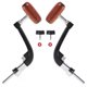 thumbnail image 3 of 2pcs Semi Metal Fishing Reel Handle Replacement Parts Universal Accessories Wooden Hand Grip For Reel Fishing Reels, 3 of 5