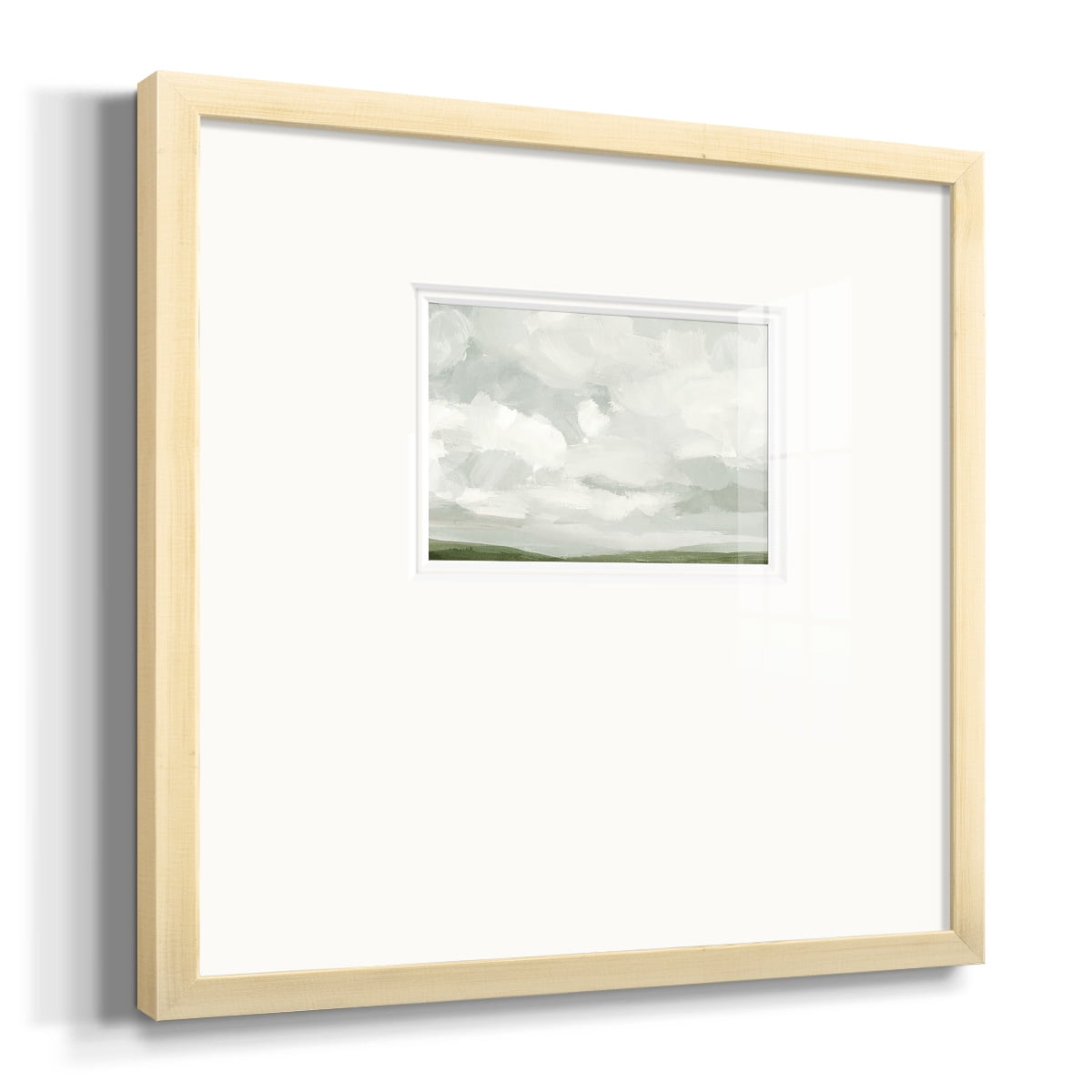 Gray Stone Sky IVPremium Framed Print