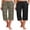 Leopard / Black, variant on 2 Pack Women's Capri Pajama Pants Printed Drawstring Comfy Pj Bottoms With Pockets