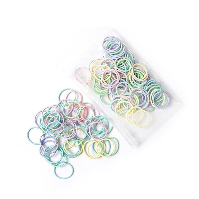 Lazos Para El Cabello, Lazos Elásticos Para El Cabello, Bandas Para El Cabello Para Mujeres Y Niñas 100 Piezas Moyic CE007667-02