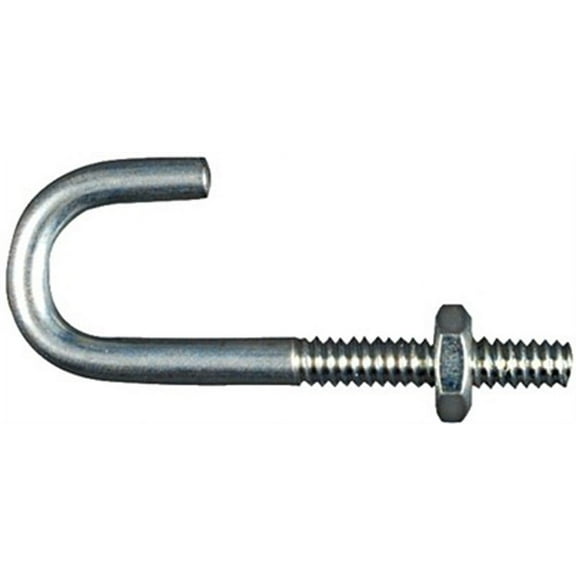 1/2" X 6" Zinc Plated J-Bolt
