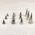 thumbnail image 1 of 80 Pcs Pointes de Cône en Alliage de Zinc Vis à Clous Rivets Punk DIY Rivets Punk Vis pour Sac Veste Artisanale, 1 of 9