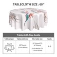 thumbnail image 5 of YFYANG 60 inch Round Table Cloth, Reusable Polyester Watercolor Vintage Flower Table Cover for Indoor Outdoor Kitchen Restaurant Table Decoration Tablecloths, 5 of 8