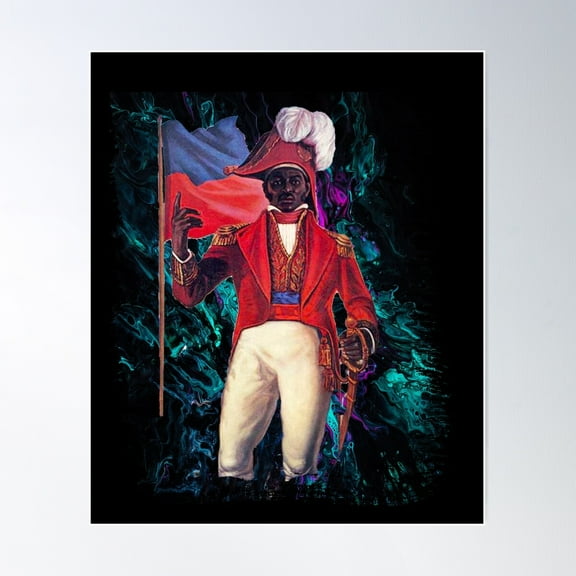 Jean-Jacques Dessalines Abstract Poster Wall Art, Modern Wall Decor For Living Room Bedroom, 12x18 UNFRAMED