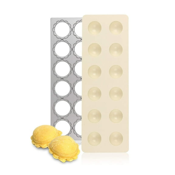 Fox Run Flower Shaped Ravioli Maker, 12 count, 12" x 4.3" x 1"