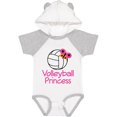 thumbnail image 3 of Inktastic Volleyball Butterfly Princess Girls Baby Bodysuit, 3 of 5