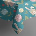 thumbnail image 4 of Pioneer Flower Floral Print Pattern Rectangle Tablecloth 60"x120", Waterproof Polyester Table Cloth, Wipeable Spillproof for Dining Camping Indoor Outdoor, 4 of 6
