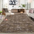 thumbnail image 2 of Shininglove Washable Area Rugs 10' x 13' Large Modern Abstract Plain Texture Living Room Carpet, Contemporary Non-Slip Accent Floor Mat for Playroom Nursery Room(Brown), 2 of 7