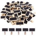 thumbnail image 1 of 50 pack mini nota pizarra de madera pizarrones cuadrados clips de papel, foto de madera, 11 kaili Sencillez, 1 of 2