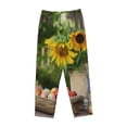 thumbnail image 4 of Bingfone Pajamas For Women,Vintage Wooden Bucket Pajama Pants With Pockets-Small, 4 of 9