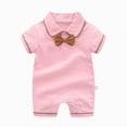 thumbnail image 5 of Baby Onesies Boy Baby Boys Gentleman Romper One-Piece Outfit Tuxedo Style with Snap Closure, 5 of 9