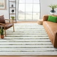 thumbnail image 2 of SAFAVIEH Montauk Rowena Striped Area Rug, Green/Ivory, 8' x 10', 2 of 9