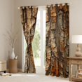 thumbnail image 3 of Feelyou Tree Branches Men Black Out Curtains, Plant Curtains Pack of 2 (42x63 Each), 3 of 6