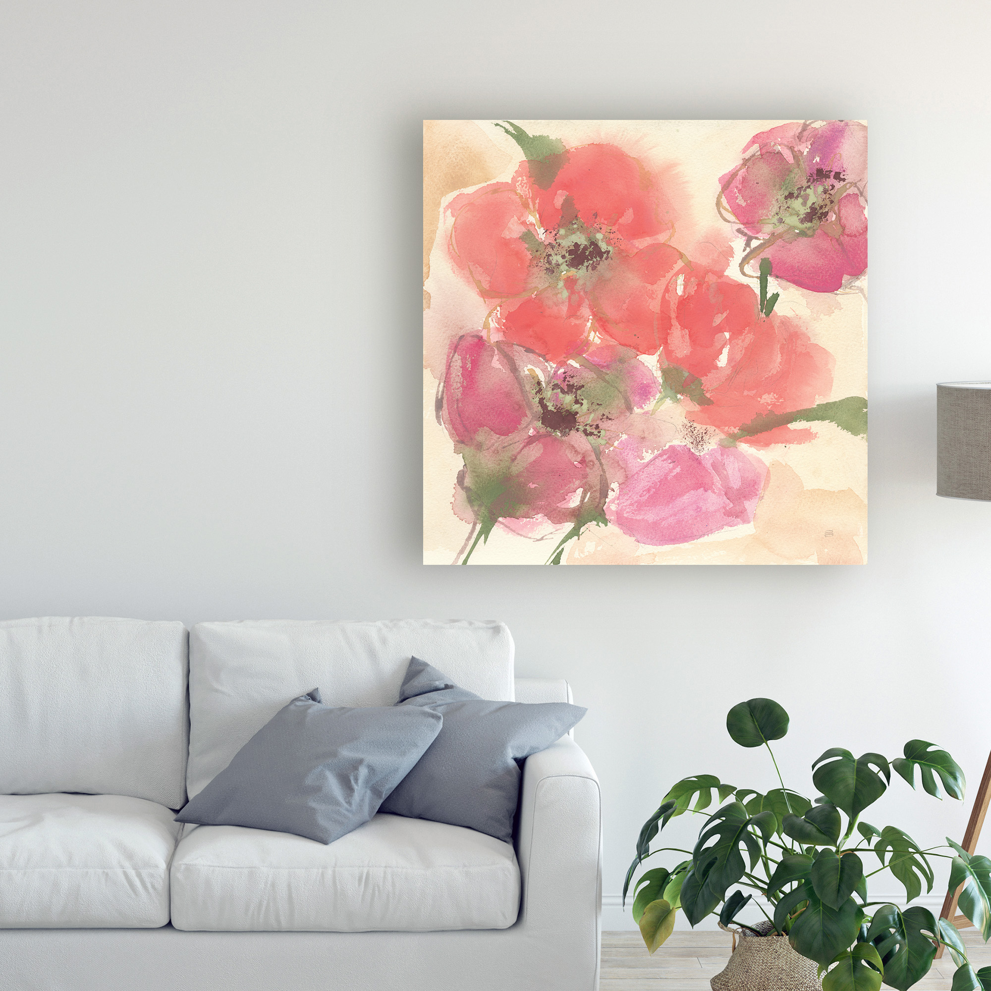 Trademark Fine Art 'Coral Blooms I' Canvas Art by Chris Paschke